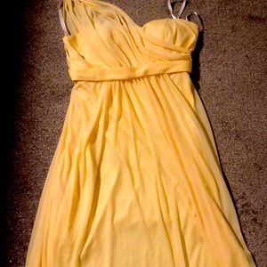 Yellow bridesmaids dress